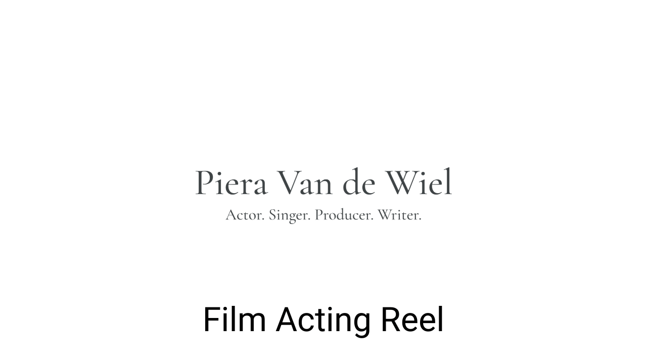 Film Acting Reel